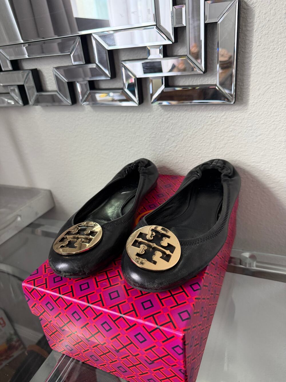 Tory Burch Ballet Flats Size 8.5 Black